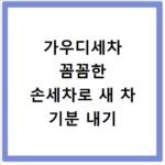 가우디세차 꼼꼼한 손세차로 새 차 기분 내기